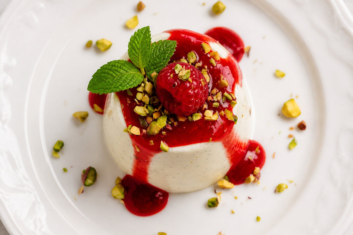 La panna cotta vanille et son coulis acidulé 🍮
