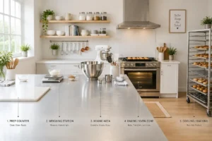 Cuisine pro chez soi : 5 zones pour pâtisser efficacement