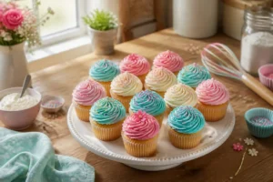 Douceurs pastel assortiment de cupcakes