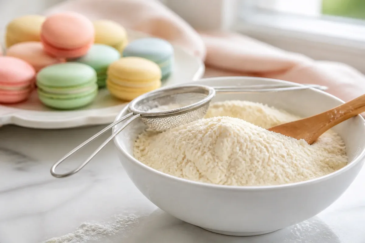 Preparation de macarons tant pour tant et ustensiles