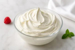 Creme chantilly mascarpone aerienne et onctueuse