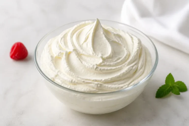 Creme chantilly mascarpone aerienne et onctueuse