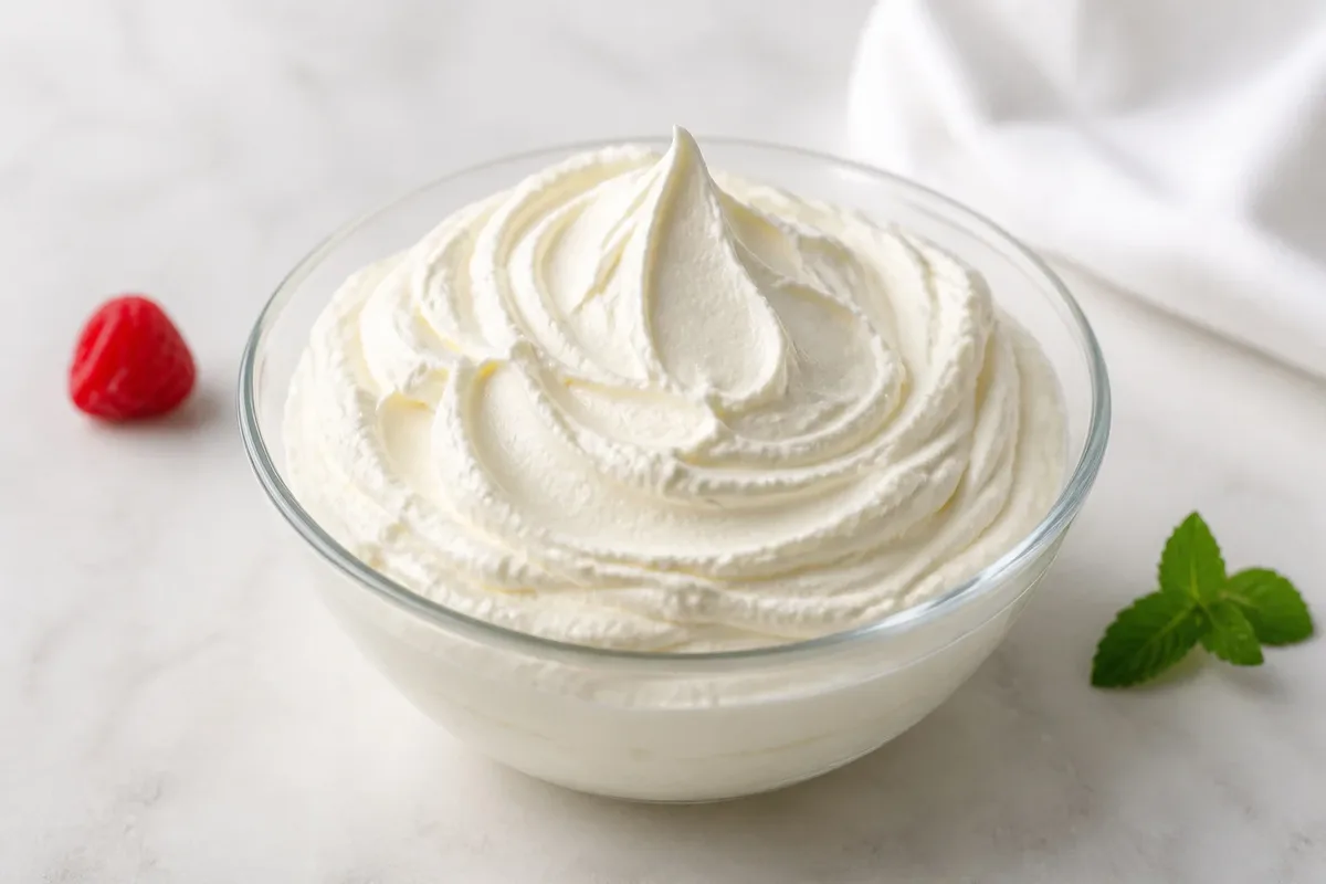 Creme chantilly mascarpone aerienne et onctueuse