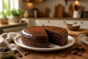 Gateau au chocolat riche et moelleux