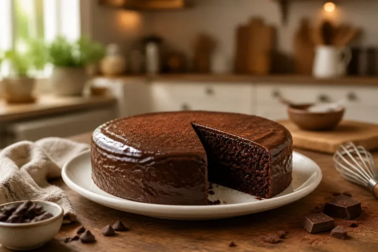 Gateau au chocolat riche et moelleux